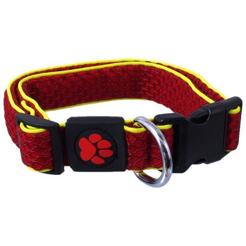 Obojek active dog mellow m červený 2,5x35-51cm