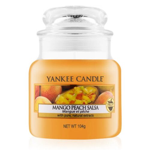 Yankee Candle Vonná svíčka Classic malá Salsa z manga a broskví (Mango Peach Salsa) 104 g