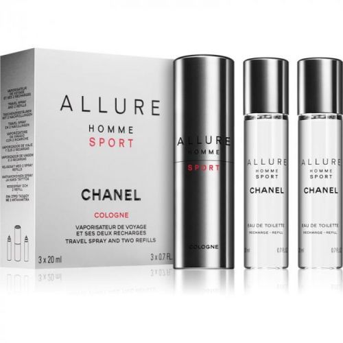 Chanel Allure Homme Sport Cologne kolínská voda ((1x plnitelná + 2x náplň))