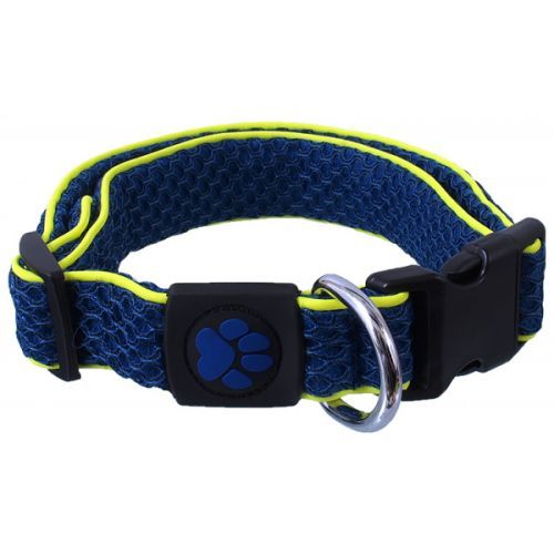 Obojek active dog mellow s tm. modrý 2,5x28-40cm