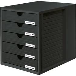 HAN SYSTEMBOX 1450-13 box se zásuvkami, černá, DIN A4, DIN C4 , Počet zásuvek: 5