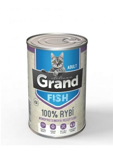 Jeseničan Grand Deluxe 100% Rybí Pro Kočku 400g