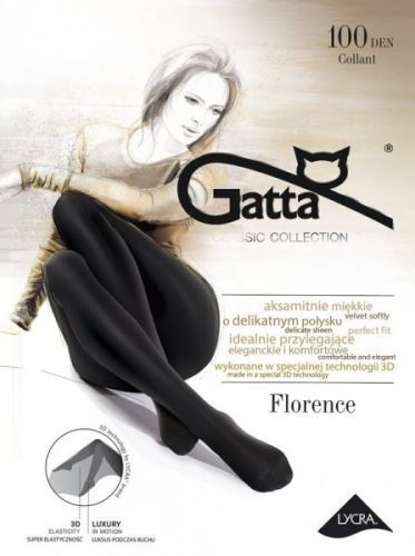 Gatta Florence 100 den Punčochové kalhoty 2-S nero/černá