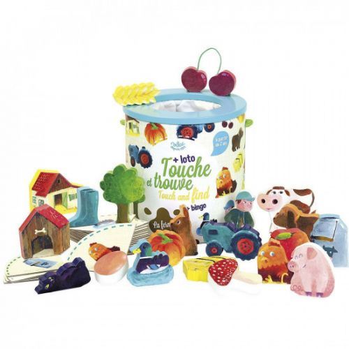 Vilac - dřevěná hra Hmatej a najdi farma