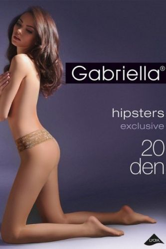 Gabriella Hipsters Exclusive 630 3D 20 den Punčochové kalhoty 4-L nero/černá