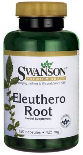Swanson Eleuthero Root (Eleuterokok ostnitý), 425 mg, 120 kapslí