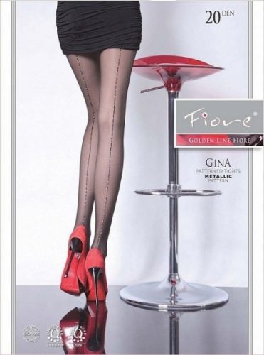 Fiore Gina Lurex 5132 20 den Punčochové kalhoty 2-S black/černá