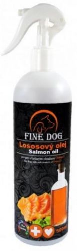 Fine Dog Lososový olej s rozprašovačem 500ml