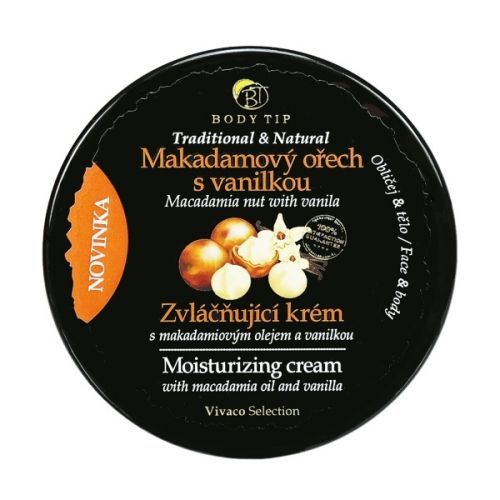 Vivaco Zvláčňující krém Makadamový ořech s vanilkou BODY TIP 200 ml