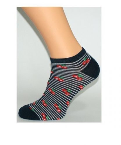 Bratex Ona Classic 0242 s vzorem ponožky  39-41 krémová