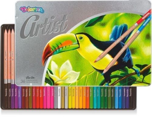 Pastelky Kulaté Colorino Artist V Kovovém Boxu 36 Ks