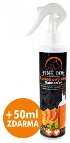 Fine Dog Lososový olej s rozprašovačem 200ml