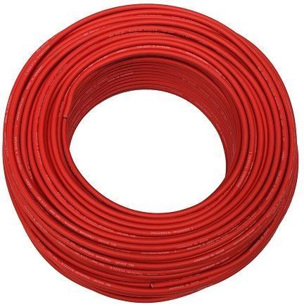 Solární kabel PV1-F, 4mm2, 1kV, červený, balení 100m