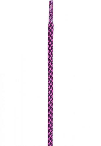 Tkaničky do bot Tubelaces Rope Multi - černé-růžové, 150 cm