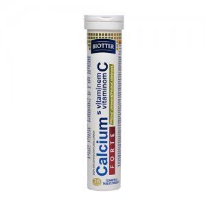 Biotter Calcium Forte s vitamínem C eff 20 (citrón)