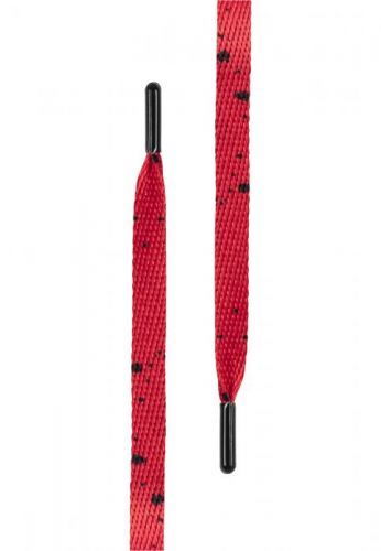 Tkaničky do bot Tubelaces Flat Splatter 2 130 cm - červené, 130 cm