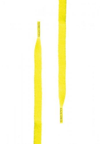 Tkaničky do bot Tubelaces Flat - žluté svítící, 140 cm