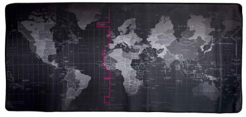 KIK Podložka pod myš XXL - mapa světa 30x80cm