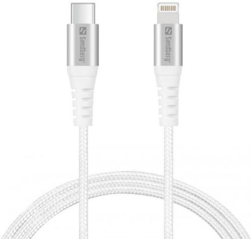 Sandberg USB-C 3.1 do Lightning kabel, SYNC + CHARGE, 1 m, bílý (136-25)