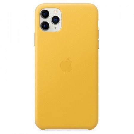 Apple kožené kryt iPhone 11 Pro Max hřejivě žlutý