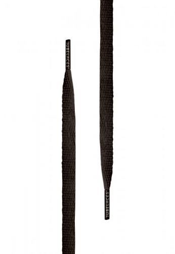 Tkaničky do bot Tubelaces Flat - černé, 120 cm