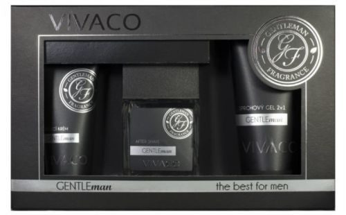 Vivaco Gentleman Fragrance Dárková kazeta GENTLEMAN - voda po holení, krém, sprchový gel