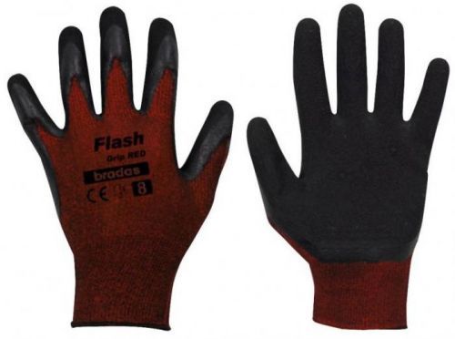 BRADAS rukavice FLASH GRIP latex 8 (RWFGRD8)