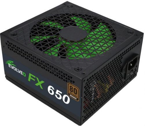 EVOLVEO FX 650 , zdroj 650W ATX, 14cm, tichý, 80+ bronze, bulk (FX650)