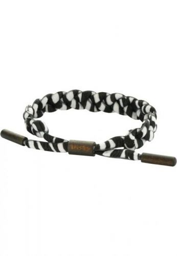 Náramek na ruku Tubelaces TubeBlet - černý-bílý, 150 cm
