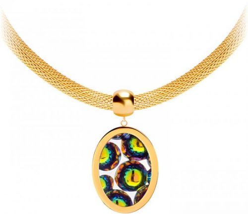 Preciosa Ocelový náhrdelník s třpytivým přívěskem Idared 7360Y41