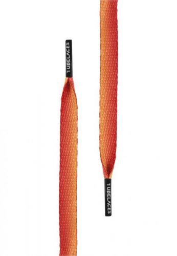 Tkaničky do bot Tubelaces Flat Sundowner 130 cm - oranžové, 130 cm