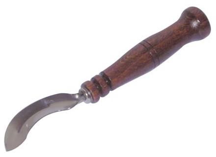 SONIX škrabka srpeček P nerez 17cm, rukojeť dřev. (27 243)