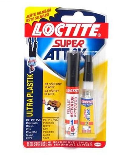 HENKEL lepidlo vteřinové 2g + 4ml aktivátor ULTRA PLASTIC (758943)