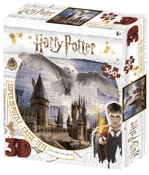 3D PUZZLE Harry Potter - Bradavice a Hedwig 300 ks
