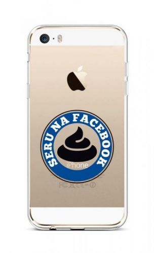 Kryt TopQ iPhone 5 - 5S - SE silikon Facebook 43940