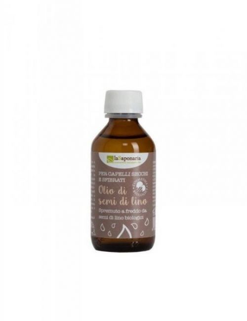 laSaponaria Lněný vlasový olej za studena lisovaný BIO (100 ml)