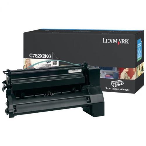 Lexmark originální toner C782X2KG, black, 15000str., extra high capacity, Lexmark C782dn, C782dtn, C782n, X782e, X782e MFP