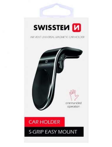 Swissten S-Grip Easy Mount, do ventilace černý (65010700)