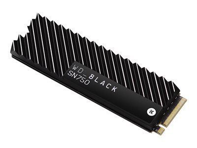 SANDISK, WD BLACK SN750 SSD 500GB w/HEATSINK, WDBGMP5000ANC-WRSN