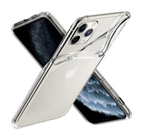 Pouzdro TopQ iPhone 11 Pro Max silikon průhledný ultratenký 0,5 mm 44072