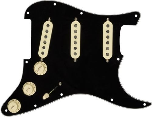 Fender Pre-Wired Pickguard, Strat SSS TX SPC BWB