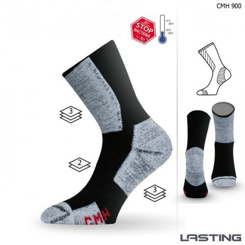 Lasting  Lasting funkční ponožky CMH černé Velikost: (42-45) L