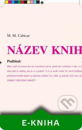 Kniha povídek - M. M. Cabicar