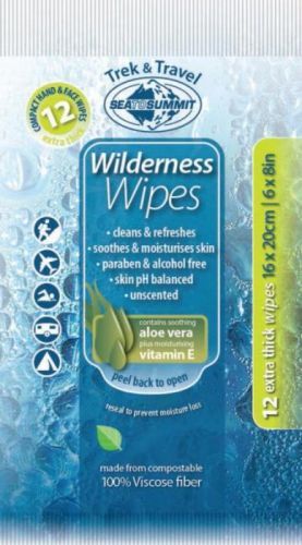 Sea To Summit Wilderness Wipes XL- 8 ks/bal. mycí ubrousky