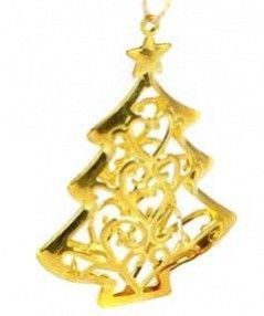 MFP Stromek závěs 6 ks - kov - 3D zlatý - 8885543