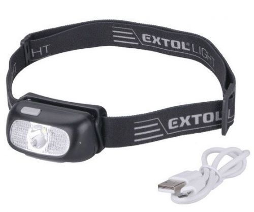 Čelovka nabíjecí CREE XPG 5W USB Extol Light 43181