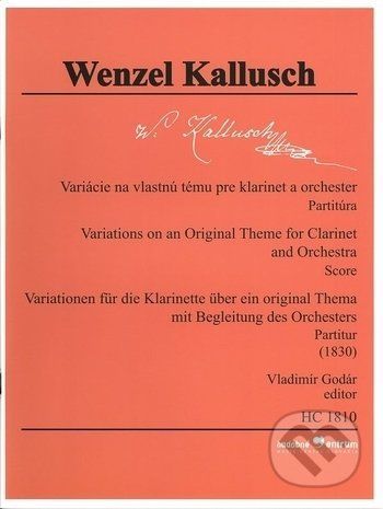 Variácie na vlastnú tému pre klarinet a orchester - Wenzel Kallusch