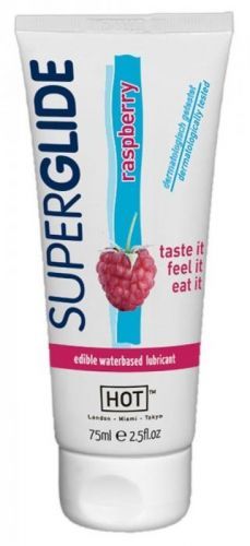 HOT Superglide Raspberry - Edible Lubricant (75ml)