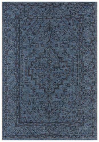 Bougari - Hanse Home koberce Kusový koberec Jaffa 103896 Azurblue/Anthracite - 140x200 cm Modrá