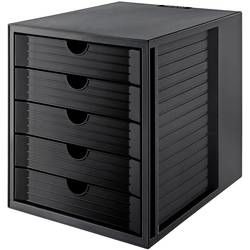 HAN SYSTEMBOX KARMA 14508-13 box se zásuvkami, černá, DIN A4, DIN C4 , Počet zásuvek: 5